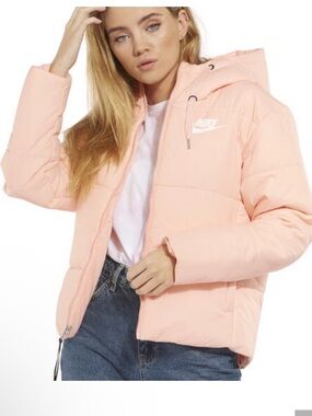 Nike storm puffer pink Reversible Jacket